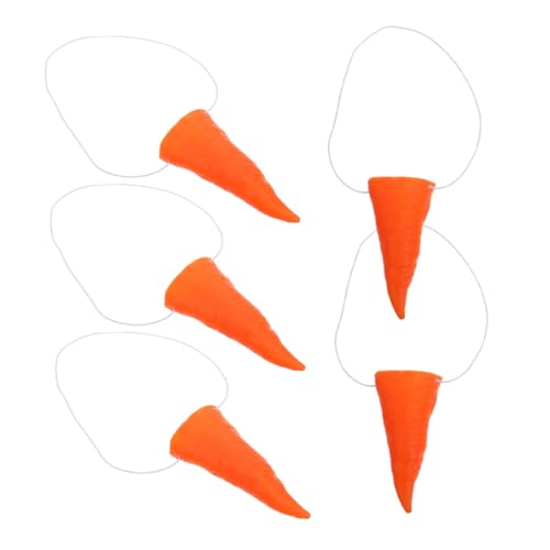 Mobestech 5 Stück Clown -Karotte Cosplay Schneemann Requisite Schneemann Nase Tragbare Schneemannnase Cosplay-nasendekor Falsche Nase Schneemann-Requisite Karnevalszubehör Vinyl Orange Mobestech 5 Stück Clown -Karotte Cosplay Schneemann Requisite Schneemann Nase Tragbare Schneemannnase Cosplay-nasendekor Falsche Nase Schneemann-Requisite Karnevalszubehör Vinyl Orange von Mobestech