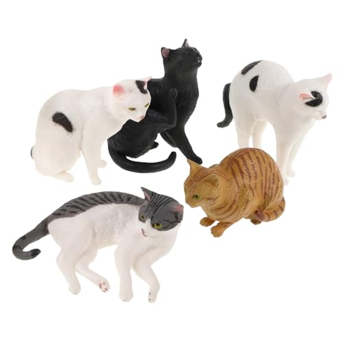 Mobestech 5 Stück Simulationskatzenmodell Mini Kind Modelle Mädchen Katzenfiguren Realistisch Drinnen Simuliertes Katzenspielzeug Zahlen Für Dekoration Getigert Knuddelig PVC Mobestech 5 Stück Simulationskatzenmodell Mini Kind Modelle Mädchen Katzenfiguren Realistisch Drinnen Simuliertes Katzenspielzeug Zahlen Für Dekoration Getigert Knuddelig PVC von Mobestech