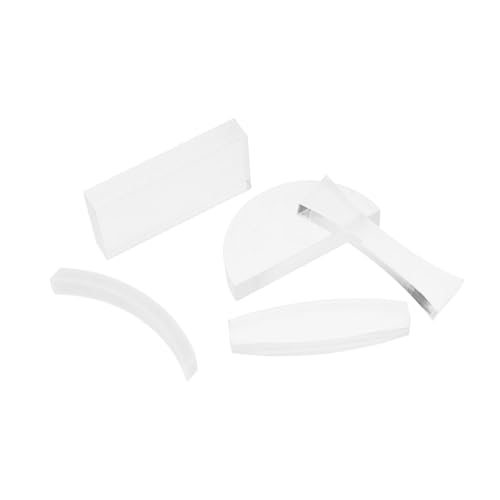 Mobestech 5 Stück Teiliges Optisches Linsenset für Physikexperimente Transparente Konvexe und Konkave Acryllinsen Portables Wissenschaftliches Optik kit für Labor Schulunterricht von Mobestech