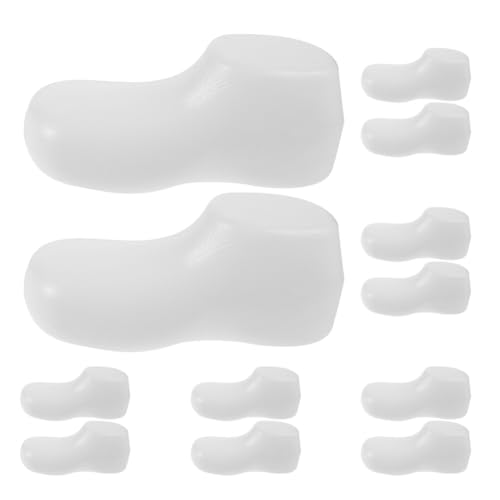 Mobestech 6 Paar Baby-Fußmodelle Baby-Fuß-Schaufensterpuppe Kleinkind-Schuhunterstützung Baby-Sandalen Schuhformer Für Display-Sandalen (11 Cm) von Mobestech