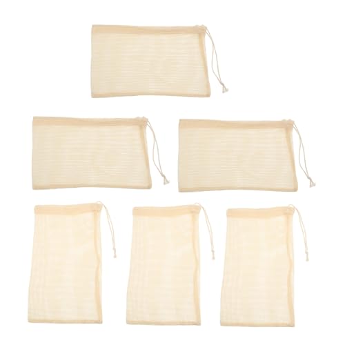 Mobestech 6 Stück Obst Kordel zug Netz tasche leerer Baumwollbeutel mit Kordelzug Musselintücher zum Kochen nachhaltige einkaufstaschen wiederverwendbare einkaufstasche Obst Baumwolltaschen Mobestech 6 Stück Obst Kordel zug Netz tasche leerer Baumwollbeutel mit Kordelzug Musselintücher zum Kochen nachhaltige einkaufstaschen wiederverwendbare einkaufstasche Obst Baumwolltaschen von Mobestech