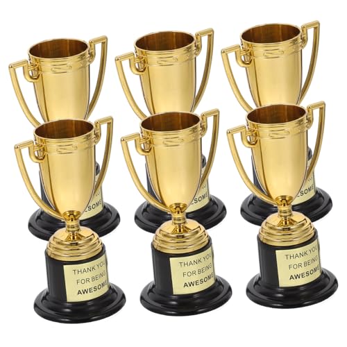 Mobestech 6 Stück kleine Trophäe Trophäenbecher Preistrophäen aus Kunststoff Sporttrophäen Trophäenpokale für Schulauszeichnungen Partei bevorzugt Trophäen Plastik Golden Wiederverwendbar Mobestech 6 Stück kleine Trophäe Trophäenbecher Preistrophäen aus Kunststoff Sporttrophäen Trophäenpokale für Schulauszeichnungen Partei bevorzugt Trophäen Plastik Golden Wiederverwendbar von Mobestech