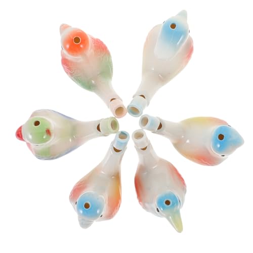 Mobestech 6stücke Teiliges Wasservogel-pfeifen-Set Aus Keramik Lustiges Musikinstrument Für Junge Mädchen Spielzeug Für Geburtstagsfeiern Und Kreative Spiele von Mobestech