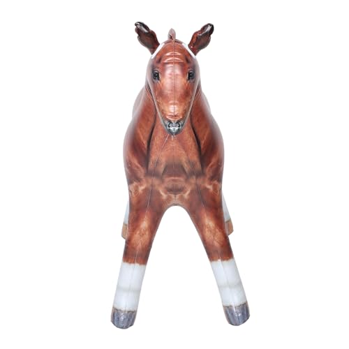 Mobestech Aufblasbare Bauernhoftiere Aufblasbares Aufblasbare Tiere Aufblasbare Kuh Pvc Hellbraun von Mobestech