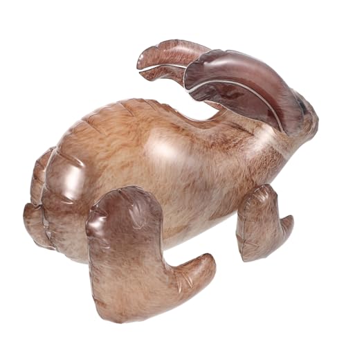 Mobestech Aufblasbares Tiermodell Dschungeldekorationen Sprengen Sie Den Osterhasen in Die Luft Aufblasbare Spielzeuge Massenkarneval Zoo-gastgeschenke Aufblasbare Tiere Für Party Grey Pvc von Mobestech
