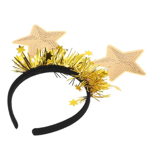 Mobestech Fünf-punkte-sternhaarband Mit Pailletten Perlen Dekorativ Funkeln Cool Rave Klobig Elegant Groß Glänzend Haarband Für Frauen Haarschmuck Für Das Neue Jahr Kopfschmuck Golden Vlies Mobestech Fünf-punkte-sternhaarband Mit Pailletten Perlen Dekorativ Funkeln Cool Rave Klobig Elegant Groß Glänzend Haarband Für Frauen Haarschmuck Für Das Neue Jahr Kopfschmuck Golden Vlies von Mobestech