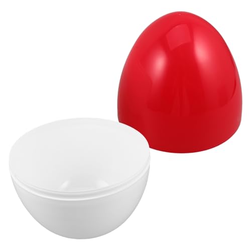 Mobestech Großes Transparentes DIY-Ei Befüllbare Riesen-kapsel für Partygeschenke Kreative Geschenkverpackung Rote Weiße Farbgestaltung für Familienaktivitäten und Ostereiersuche Mobestech Großes Transparentes DIY-Ei Befüllbare Riesen-kapsel für Partygeschenke Kreative Geschenkverpackung Rote Weiße Farbgestaltung für Familienaktivitäten und Ostereiersuche von Mobestech