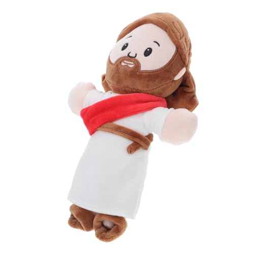 Mobestech Komfortpuppe -Jesus-Puppe Jesus-Plüschtiere Jesus Plüschpuppe gefüllter Eselplüschspielzeug christliches Gefüllte Jesus-Plüschpuppe PP Baumwolle von Mobestech