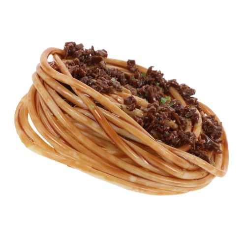 Mobestech Künstliches Spaghetti Modell mit Fleischsauce Realistisches Pasta für Lebensmittelpräsentation Fotorequisiten und Restaurant Dekoration Langlebig und Farbecht Mobestech Künstliches Spaghetti Modell mit Fleischsauce Realistisches Pasta für Lebensmittelpräsentation Fotorequisiten und Restaurant Dekoration Langlebig und Farbecht von Mobestech