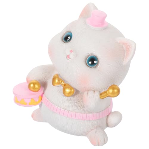 Mobestech Miniature Katzenfigur Süße Tierornamente für Kuchendekoration Realistische Katzenstatuen für Garten und Puppenhaus für Kleine und Wohnaccessoires Mobestech Miniature Katzenfigur Süße Tierornamente für Kuchendekoration Realistische Katzenstatuen für Garten und Puppenhaus für Kleine und Wohnaccessoires von Mobestech