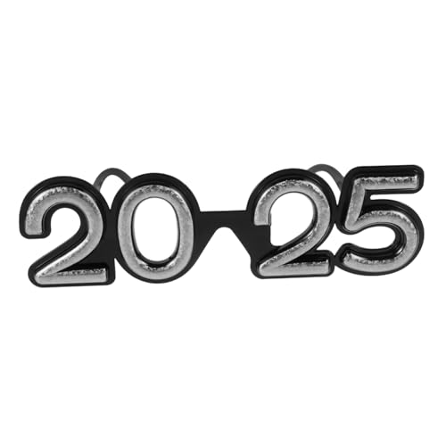 Mobestech Neujahr Partybrille Lustige für Silvesterfeiern Kreative Dekoration für Fotokabinen Neujahrsaccessoires für Unvergessliche Feiern von Mobestech