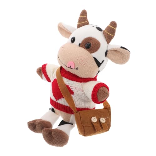 Mobestech Niedliches Kuh Kuscheltier Plüschkuh Weiches Cartoon Tier Auto Dekoration Rv Innenraum Charm Figur für Wohnmobil Wohnwagen von Mobestech