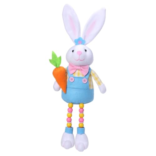 Mobestech Osterhasen Figur Weiches Gefülltes Kaninchen Realistische Hasendekoration für Ostern Party und Autodekoration Handwerkskunst für Lange Haltbarkeit von Mobestech
