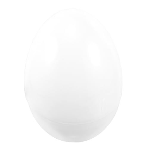 Mobestech Ostern Muschel Füller Schmuck Form Stuffers Große Luke Aufblasbare Ornament Nachfüllbar Favor Vorgefüllte Eier Party Korb Überraschung Weiß Kunststoff von Mobestech