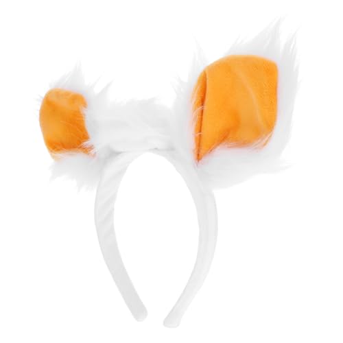 Mobestech Schafohren-stirnband Ziege Lammohren Kostüm Für Erwachsene Lamm-ohr-stirnband Cosplay Form Lammkostüm Für Erwachsene Stirnband Mit Lammohren Schafstadbänder Plüsch Weiß von Mobestech