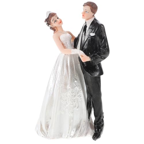 Mobestech Schmuck für Braut und Bräutigam Hochzeitstorte Topper Dekorationen Figur Junggesellin Kuchen Tischdekoration für Torten Hochzeitsversorgung süßer Tortenaufsatz Hochzeit Kunstharz Mobestech Schmuck für Braut und Bräutigam Hochzeitstorte Topper Dekorationen Figur Junggesellin Kuchen Tischdekoration für Torten Hochzeitsversorgung süßer Tortenaufsatz Hochzeit Kunstharz von Mobestech