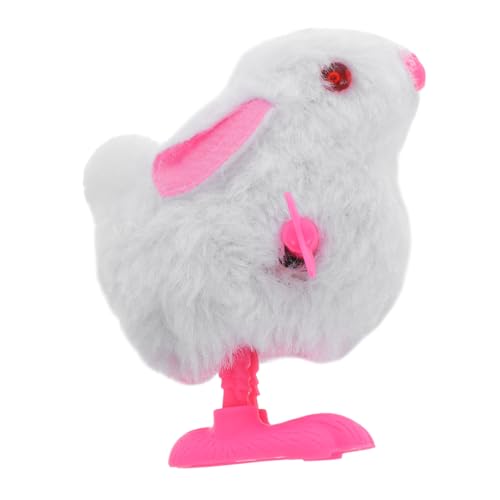 Mobestech hüpfendes Hasenuhrwerk Hase aufziehen Kaninchen Springen ausgestopft Wind für hase Ostern zu Ostern Plüschhasen Kuscheltier Hase Plastik von Mobestech