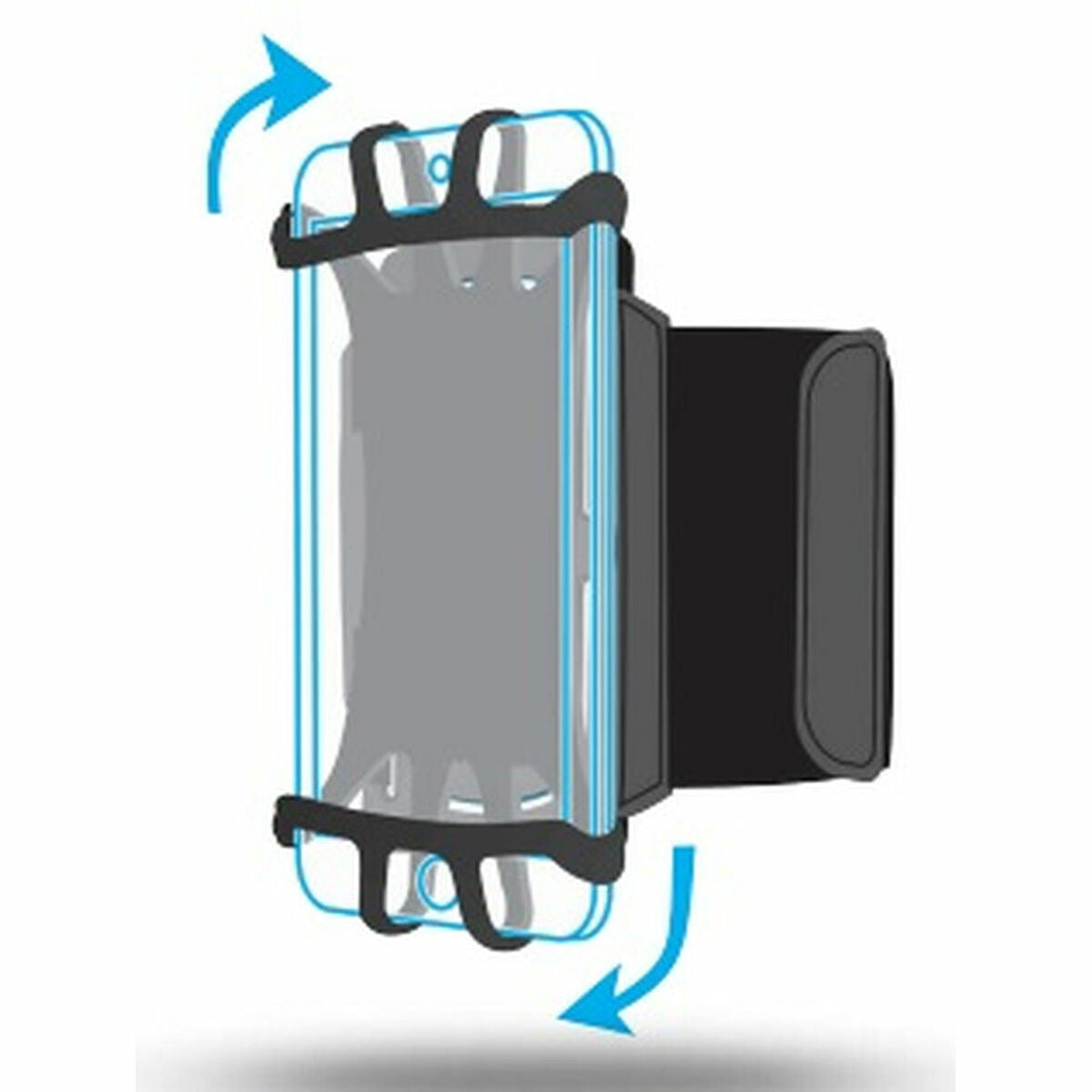 Mobiles Armband Mobilis 030003 Schwarz Silikon Mobiles Armband Mobilis 030003 Schwarz Silikon von Mobilis