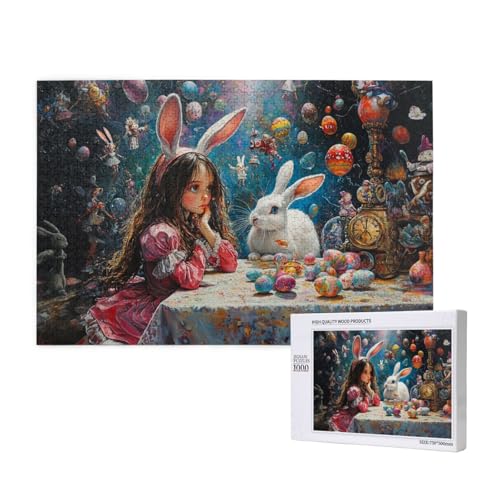 1000 Teile Klassische Puzzles, Kreatives Buntes Holzpuzzle, Fantasy-Märchen-Puzzle, Einzigartiges Geschenk Home Decor von MocArt
