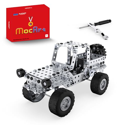 MocArt YK600 3D Metal Puzzle Modell, Off-Road Pickup Modell, 319 Teile, Super-Auto Modell Kit, Desktop -Ornamente, Geschenke für Erwachsene von MocArt