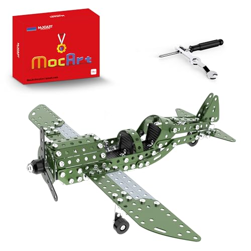 MocArt YK631 3D Metal Puzzle Modell, Kampfflugzeuge Modell, 318 Teile, Jagdflugzeug Modell Kit, Desktop -Ornamente, Geschenke für Erwachsene von MocArt