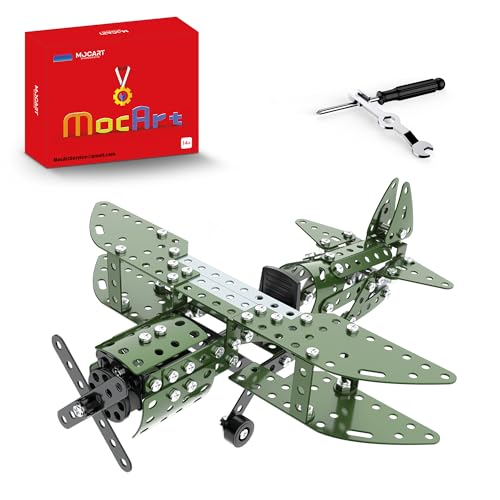 MocArt YK632 3D Metal Puzzle Modell, Kampfflugzeuge Modell, 245 Teile, Jagdflugzeug Modell Kit, Desktop -Ornamente, Geschenke für Erwachsene von MocArt