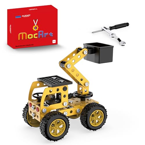 MocArt YK668S 3D Metal Puzzle Modell, Lifter Modell, 115 Teile, Baufahrzeug Modell Kit, Desktop Dekoration, Geschenke für Erwachsene von MocArt
