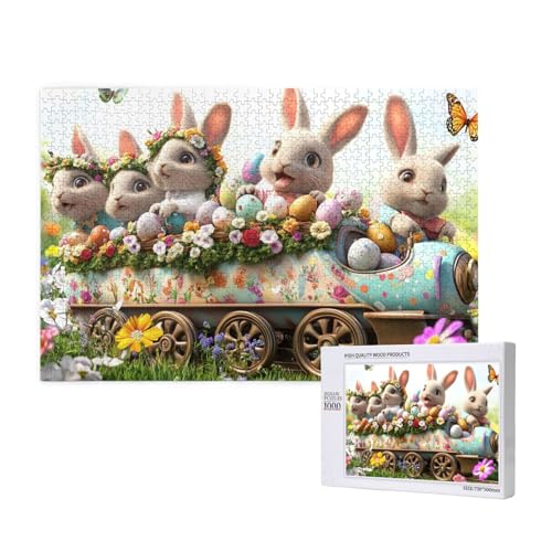 Puzzle 1000 Pieces, Lebhaftes Ostereier Puzzle Mit Häschen, Kreatives Holzpuzzle, Lernspielzeug Puzzles Für Die Ganze Familie Puzzle 1000 Pieces, Lebhaftes Ostereier Puzzle Mit Häschen, Kreatives Holzpuzzle, Lernspielzeug Puzzles Für Die Ganze Familie von MocArt