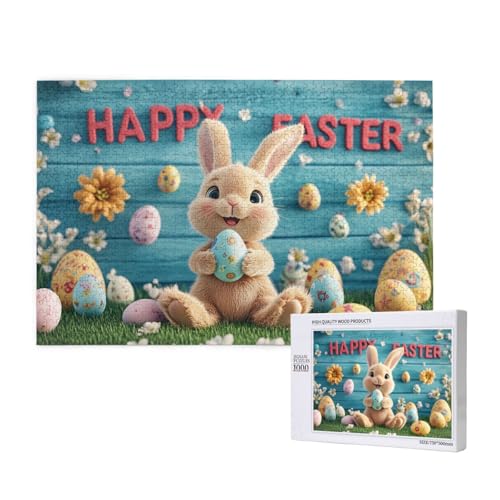 Puzzle 1000 Teile, Helle Und Farbenfrohe Puzzles, 1000 Teile Tiere-Puzzles, Osterthema DIY Moderne Wandkunst Dekor von MocArt