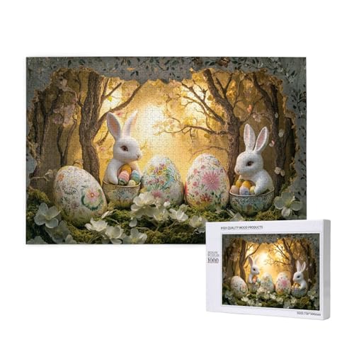 Puzzle 1000 Teile Tiere, Klassisches Puzzles mit Tieren, Hasen Osterei-Puzzle, Indoor-Puzzles-Kreativspiel, Geeignet Für Geschenke Oder Sammlungen Puzzle 1000 Teile Tiere, Klassisches Puzzles mit Tieren, Hasen Osterei-Puzzle, Indoor-Puzzles-Kreativspiel, Geeignet Für Geschenke Oder Sammlungen von MocArt