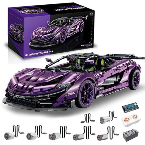MocSpaß Technik Auto 1: 8 für Mclaren P1 GTR Hypercar, Technik Auto mit 6 M0T0REN Technik Auto Bausatz MOC Auto KIemmbausteine für Mclaren P1 Technik Auto, Originalverpackung MocSpaß Technik Auto 1: 8 für Mclaren P1 GTR Hypercar, Technik Auto mit 6 M0T0REN Technik Auto Bausatz MOC Auto KIemmbausteine für Mclaren P1 Technik Auto, Originalverpackung von MocSpaß