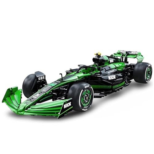 MocSpaß Technik F1 Auto 1: 8 für CADA Kick Sauber F1 Team C44 Rennauto, 2550 Teile Technik Auto F1, Technik Rennwagen Bausatz MOC KIemmbausteine Kompatibel mit Technik C61508W von MocSpaß
