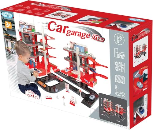 Mochtoys Parkgarage für Kinder - Zweiteilige Parkhaus Set mit Straßensystem, Werkstatt, Bar und Autowaschanlage, Entwickelt Manuelle Fähigkeiten, Für Kleinkinder ab 3 Jahren, Abmessungen: 84x84x44 cm Mochtoys Parkgarage für Kinder - Zweiteilige Parkhaus Set mit Straßensystem, Werkstatt, Bar und Autowaschanlage, Entwickelt Manuelle Fähigkeiten, Für Kleinkinder ab 3 Jahren, Abmessungen: 84x84x44 cm von Mochtoys