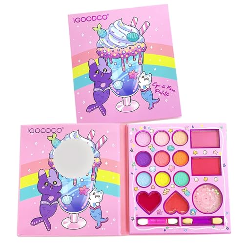 MockTota Schminkset Mädchen, Ungiftig und Abwaschbar Kinder Make-Up Set Mädchen, Karneval Schminke Kinderschminken Set, DIY Prinzessin Kids Makeup Set for Girls, Kinder Schminkpalette MockTota Schminkset Mädchen, Ungiftig und Abwaschbar Kinder Make-Up Set Mädchen, Karneval Schminke Kinderschminken Set, DIY Prinzessin Kids Makeup Set for Girls, Kinder Schminkpalette von MockTota