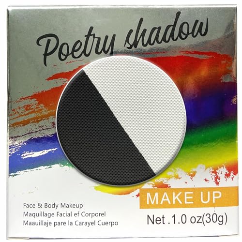 Schwarz-Weiße Face Paint 30g Wasserlösliche Body Paint Professionelle Bühnenmake-up Kinder Erwachsene Wasserbasierte Gesichtsfarbe Halloween Theaterbedarf Schwarz-Weiße Face Paint 30g Wasserlösliche Body Paint Professionelle Bühnenmake-up Kinder Erwachsene Wasserbasierte Gesichtsfarbe Halloween Theaterbedarf von MockTota