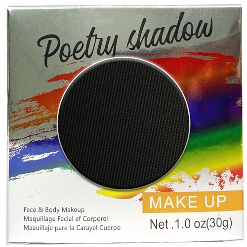 Schwarze Face Paint 30g Wasserlösliche Body Paint Professionelle Bühnenmake-up Kinder Erwachsene Wasserbasierte Gesichtsfarbe Halloween Theaterbedarf Schwarze Face Paint 30g Wasserlösliche Body Paint Professionelle Bühnenmake-up Kinder Erwachsene Wasserbasierte Gesichtsfarbe Halloween Theaterbedarf von MockTota