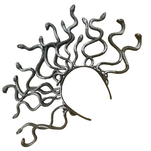 Mocoocouture Cosplay Schlange Kopfbedeckung Proms Geburtstagsbänder Kronen Kopfbedeckung Metallic Snake Halloween Übergroße Kopfbedeckung Mocoocouture Cosplay Schlange Kopfbedeckung Proms Geburtstagsbänder Kronen Kopfbedeckung Metallic Snake Halloween Übergroße Kopfbedeckung von Mocoocouture