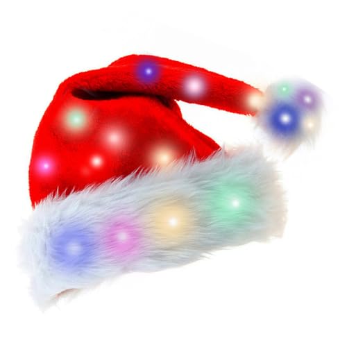 Mocoocouture Dekoration Erwachsene Kinderhüte Unisex Weihnachtshüte Persönlichkeitszubehör Für Weihnachtspartys Und Kostümveranstaltung Funkelnden Lichtern von Mocoocouture