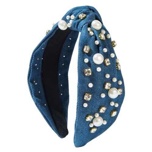 Mocoocouture Juwelenstirnbänder Riched Kostüm Blingbling Hairband Party Karaoke Punk Foto Requisiten Party Weites Haar Hoop Nachtclub Bequeme Breite Stirnbänder Für Büro von Mocoocouture