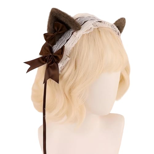 Mocoocouture Kätzchen Stirnbänder Cosplay Bows Kätzchen Ohren Haarbänder Weiße Kopfbedeckung Make Up Cosplay Haarbänder Geburtstagsfeier Mocoocouture Kätzchen Stirnbänder Cosplay Bows Kätzchen Ohren Haarbänder Weiße Kopfbedeckung Make Up Cosplay Haarbänder Geburtstagsfeier von Mocoocouture