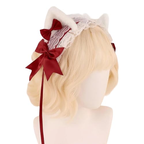 Mocoocouture Kätzchen Stirnbänder Cosplay Bows Kätzchen Ohren Haarbänder Weiße Kopfbedeckung Make Up Cosplay Haarbänder Geburtstagsfeier Mocoocouture Kätzchen Stirnbänder Cosplay Bows Kätzchen Ohren Haarbänder Weiße Kopfbedeckung Make Up Cosplay Haarbänder Geburtstagsfeier von Mocoocouture