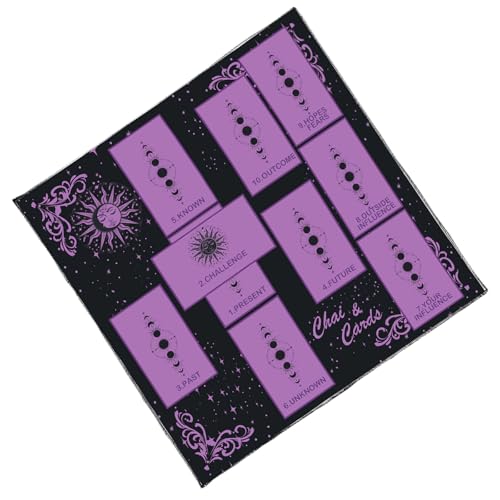 Mocoocouture Mystische Schmetterlings Und Blumen Tarot Tarots Lesen Stoff Wahrsagerungstisch Für Wahrsagungsmeditationen Und Yoga Haltbarkeit Tarots Lesen Stoff von Mocoocouture