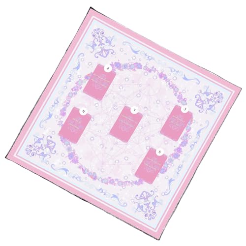 Mocoocouture Portables Faltbare Tarot Gottesmatten Mit Mystischen Symbolen Waschbare Matten Für Reisen Und Ritual Verwenden Portables Tarot Lesermatten von Mocoocouture