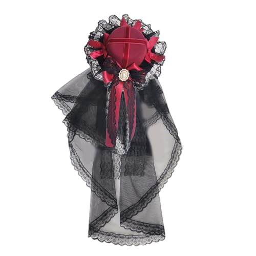 Mocoocouture Punk Schleierhut Mit Haarclip Spitze Bowknot Barrette Seitenclip Für Weibliche Halloween Party Kostüm Haarstylingzubehör Mocoocouture Punk Schleierhut Mit Haarclip Spitze Bowknot Barrette Seitenclip Für Weibliche Halloween Party Kostüm Haarstylingzubehör von Mocoocouture