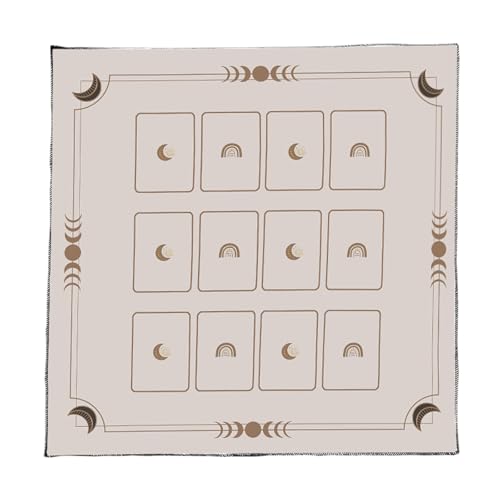 Mocoocouture Velvets Tarots Lesen Stoff Okkulte Symbole Künstlerische Samtlvination Matten Spirituelle Praxis Accessoire Faltbare Tarots Ritualmatte von Mocoocouture