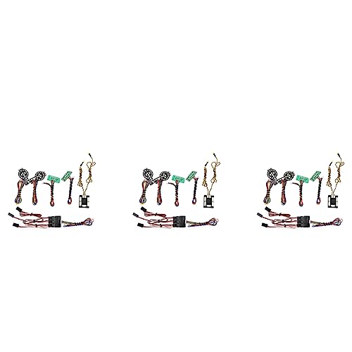 Mocturnity 3 x LED-Lichter, Gruppe von Vorder- und Rücklichtern für TRX4 2021 1/10 RC Auto, Raupenauto, Bremslichter von Mocturnity