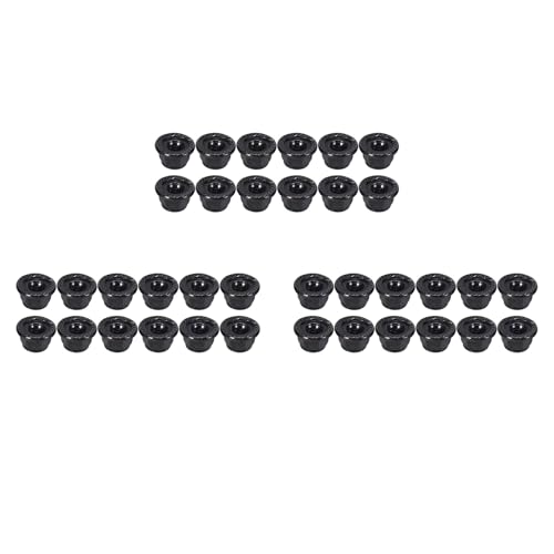 Mocturnity 36 Stück Metall 4 mm Radmuttern für 1/10 RC Crawler Car TRX4 TRX6 Axial SCX10 90046 AXI03007 Redcat, Schwarz von Mocturnity