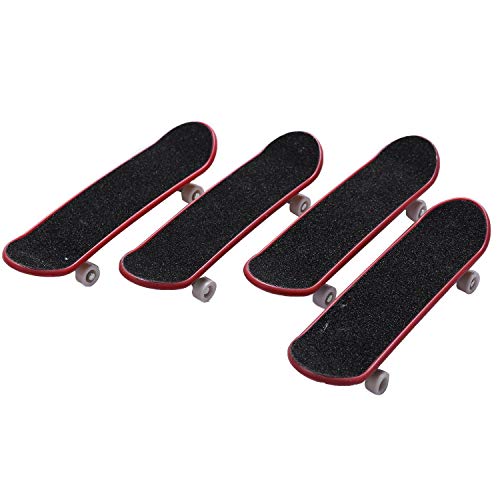 Mocturnity 4 StüCke Professionelle Mini Bretter/Finger Skateboard, Einzigartige Matte OberfläChe (ZufäLlige Muster und Farben) von Mocturnity