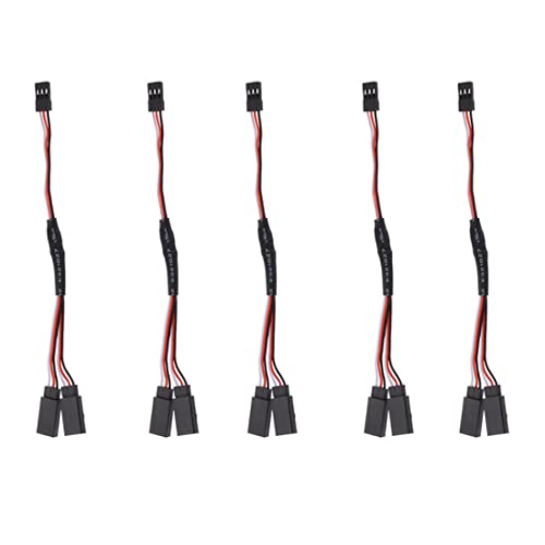 Mocturnity 5 Teile/Los RC Servo Y VerläNgerungskabel Kabel Anschlusskabel für JR Futaba RC Servo RC Flugzeug Hubschrauber Auto DIY, 15 cm von Mocturnity