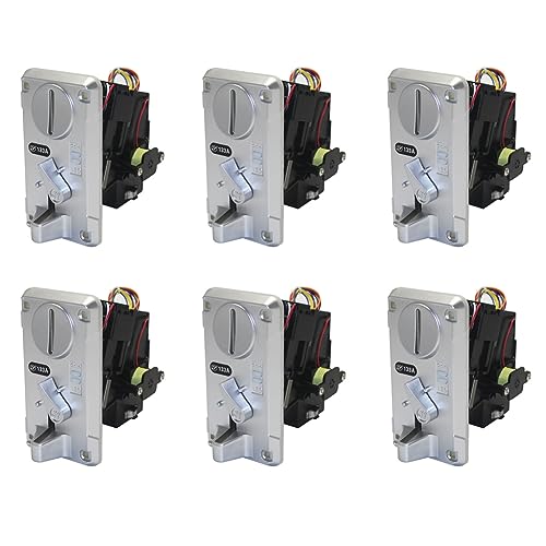 Mocturnity 6 x Coin Acceptor Coin Pusher JY133A CPU Arcade Coin Selector für Arcade Game Ticket Exchange von Mocturnity